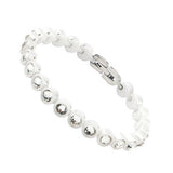 Crystal Bracelet With Rhinestone Never Fade Ceramic Bangle
