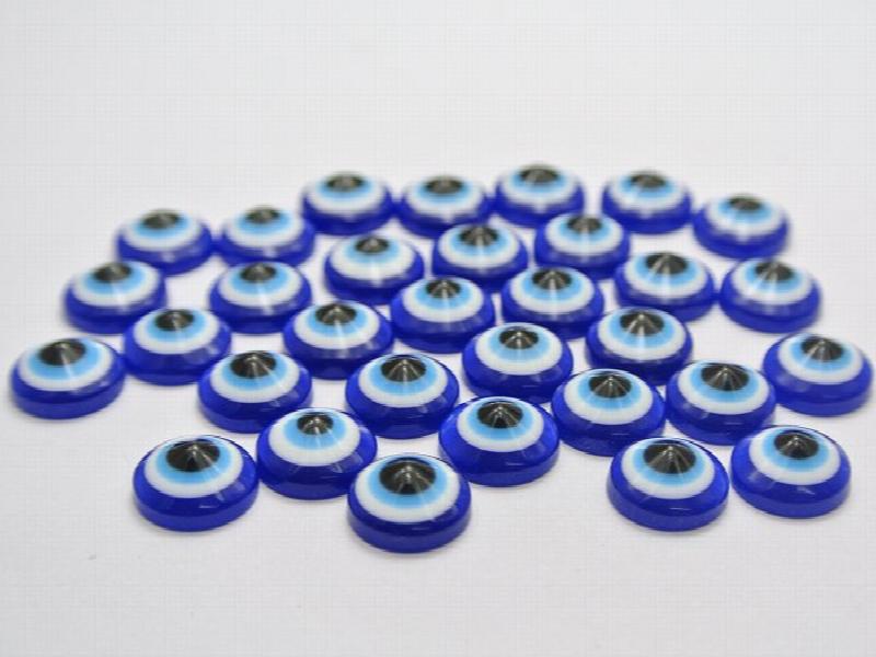 120pcs 9mm Acrylic Flatback Eye Jewelry Accessories DIY Decoration Craft