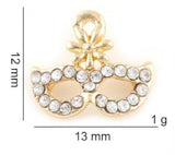 20PCS 12x13mm Party Mask Pendant DIY Accessories Charms for Floating Locket