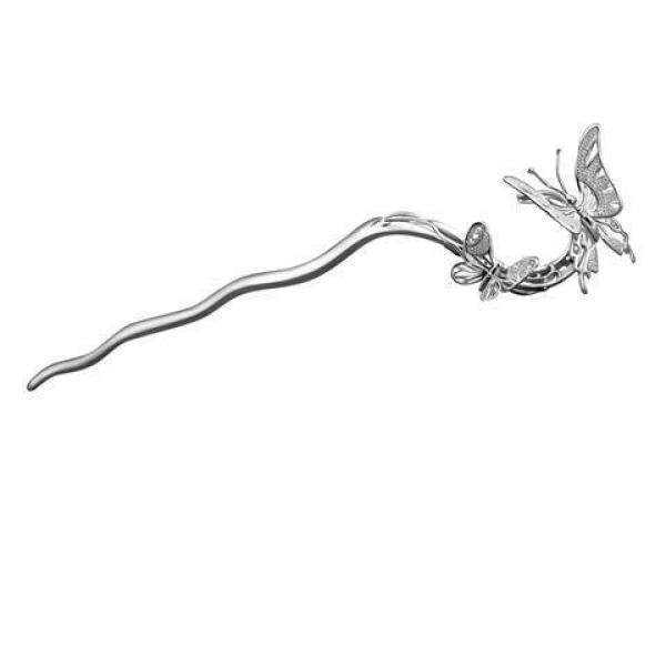 Phoenix Tassel Hair Crown Silver Hairpin for Women