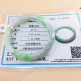 Zheru Jewelry Natural Jadeite Bracelet 52-61mm Two-tone Princess Jade Gift