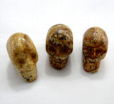 8pcs Natural Stone Skull Pendant for DIY Jewelry Making Necklace