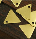 250 pcs Trigonum Triangle Charms 1 Holes (9 x 10 mm)