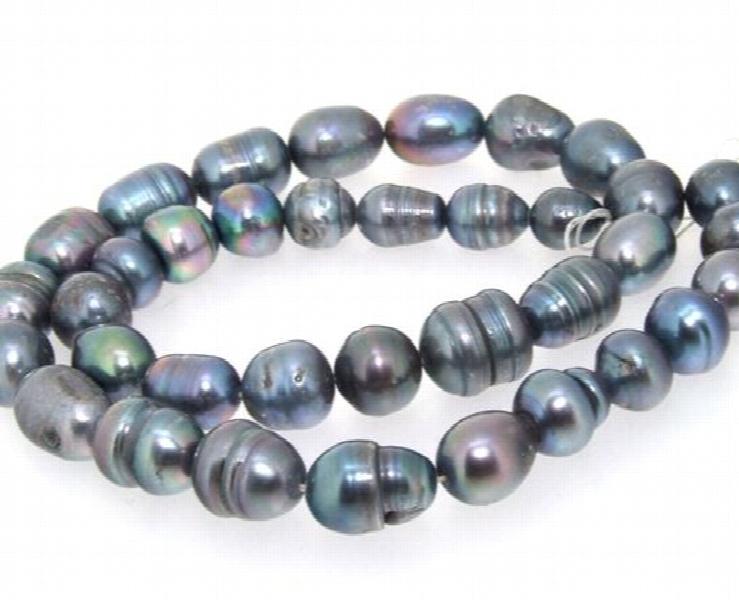 Rice Freshwater Pearl Loose Beads 15in One Full String AA 8x9MM DIY Jewelry