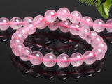 14mm Jade 7A Natural Powder Crystal Loose Bead Hibiscus Stone DIY Jewelry