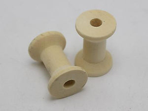 20 Natural Wooden Empty Thread Spools 29X20mm
