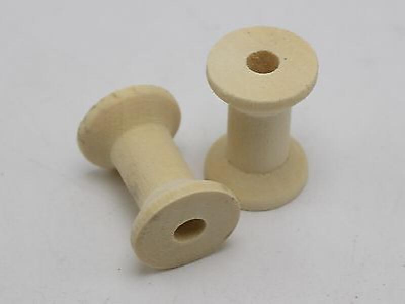 20 Natural Wooden Empty Thread Spools 29X20mm