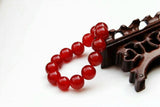 Red Agate Beads Elastic Bracelet Jewelry Gift