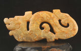 Natural Jade Hand Carved Dragon Pendant