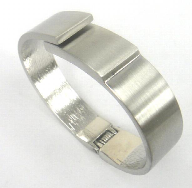 Wire Drawing Women Open Cuff Bangle Jewelry