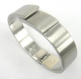 Wire Drawing Women Open Cuff Bangle Jewelry