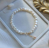 Baroque Freshwater Pearl Bangle Wedding Jewelry