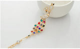 Vintage Crystal Peacock Bracelet Wedding Party Gift Jewelry Pulseras