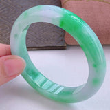 Natural Burma Jade Princess Bracelet for Women, 54mm-62mm