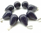 50pcs Agate Water Drop Pendants for Necklaces