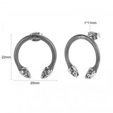 Punk Skull Hoop Earring Vintage Snake Stud Earrings Stainless Steel
