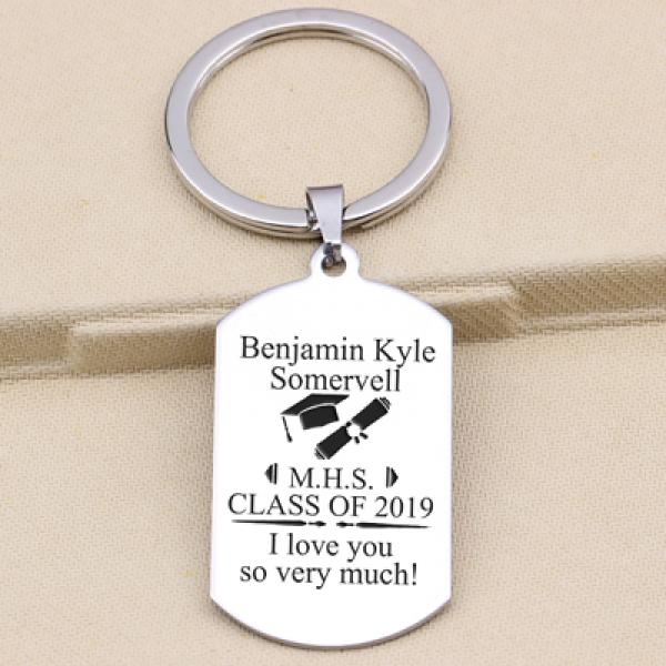 Personalized Graduation School Keychain Class Of 2021