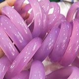 Zheru Natural Agate Chalcedony Pink Bracelet 54-64mm