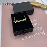 DOREMI CZ Butterfly Necklace Personalized Pendant Gift