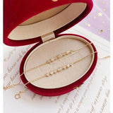 Japanese Opal Retro Geometric Diamond Bracelet, Gold-Plated Ins Wind High Value