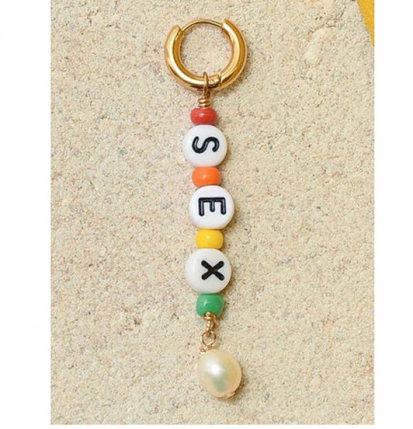 Statement Big Earrings Fresh Water Pearl Single Earring