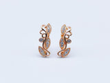 Rose Cut Out Flower Vine Shaped Drop Earrings for Wedding Party