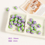 10mm Hand-Drawn Planet Acrylic Beads for DIY Necklace Bracelet
