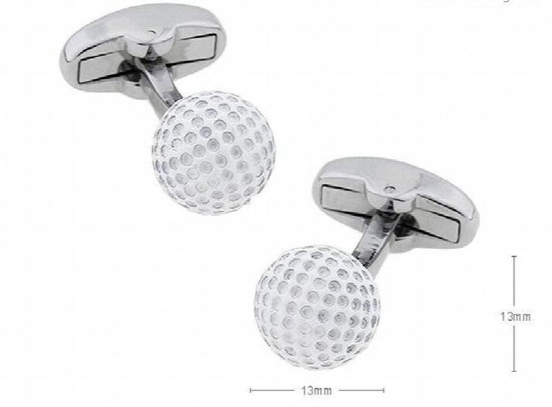 Sunnylink Men's Golf Ball Cufflinks L1538 13mm