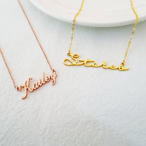Personalized Name Necklace Stainless Steel Gift Jewelry Women