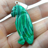 Natural Quartz Turquoise Tiger Eye Bird Pendant for DIY Jewelry Making