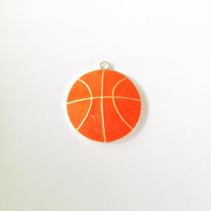 Newest 35mm 10pcs /lot Basketball Pendant for Kids Necklace Making