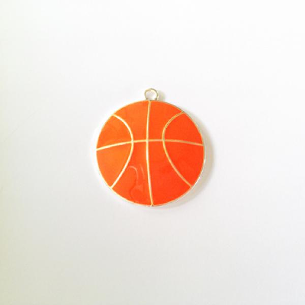 Newest 35mm 10pcs /lot Basketball Pendant for Kids Necklace Making