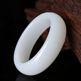 Certificate Natural Xinjiang Hetian Jade 54mm-62mm Princess Bracelet Gift