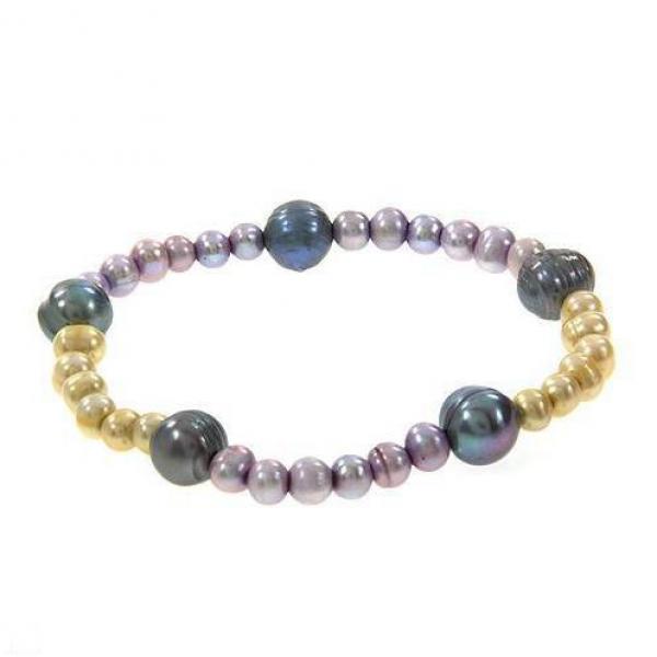 Elastic Pearl Bracelet Freshwater Pearls Fine Jewelry for Women