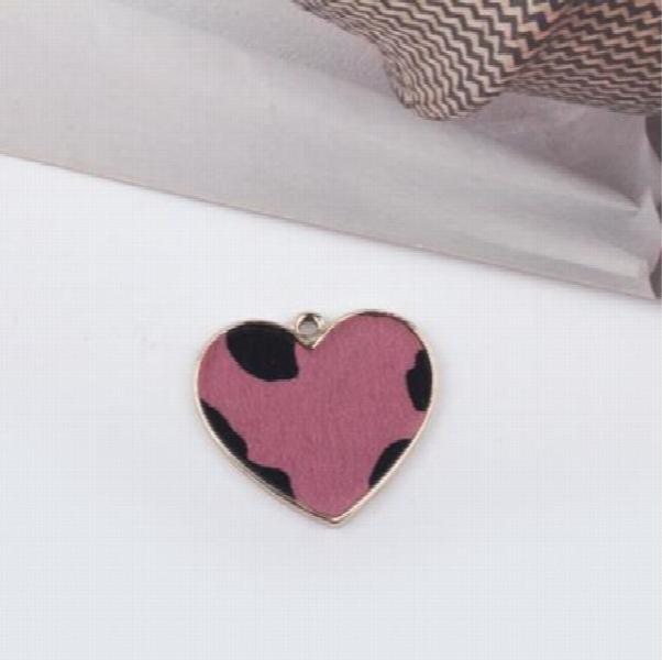 30pcs Alloy/Polyester Heart Charms Jewelry Pendants DIY Earrings/Necklace