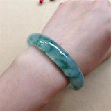 Natural 54mm-64mm Burmese Emerald Light Flower Bracelet Princess Jewelry