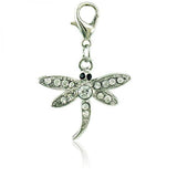 Rhinestone Insects Pendant Lobster Clasp Charms for Jewelry Making