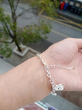 Personalized Love Heart Name Bracelet for Daily Wear