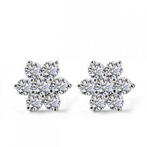 925 Silver Crystal Earrings for Women - Statement Jewelry