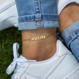 Personalized Name Anklet Leg Jewelry Stainless Steel Foot Anklet