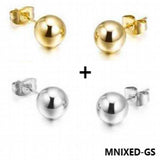 MINIXED Round Hollow Earrings Stud Earrings Women Jewelry Rose Girl