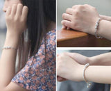 925 Sterling Silver Luck Beads Bells Bracelet