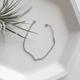 925 Silver Beads Chain Bracelet For Women Jewelry