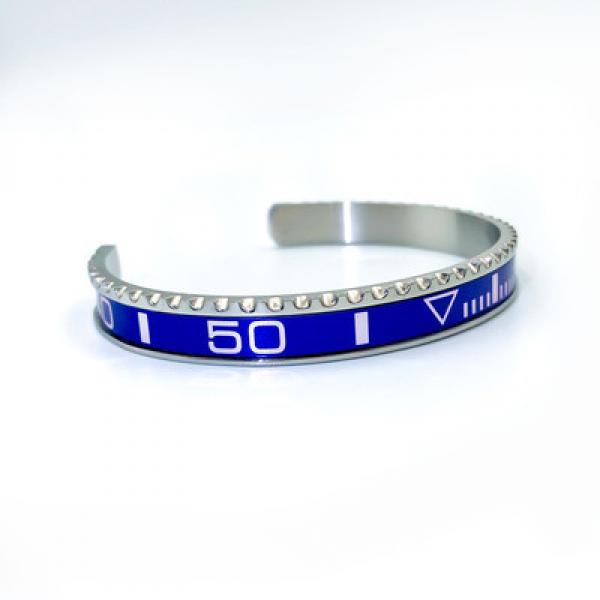 Italian Punk Serrated Bracelet Open Bangle Men Women Jewelry