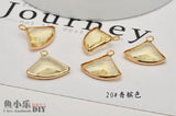 30pcs Glass Core Copper Charms DIY Jewelry Earrings/Necklace Pendant