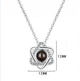 Romantic Love Projection Necklace Wedding Magen David Necklace