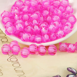 10mm Multicolor 4-Horn Watermelon Acrylic Bead Jewelry