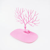 Pink Jewelry Stand Display Tower Earring Holder Necklace Organizer