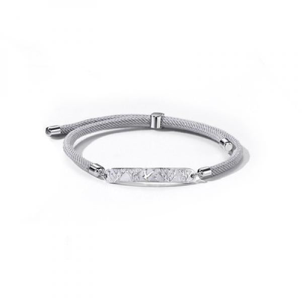Silver Whale Tail Bird Bracelet for Long-Distance Love