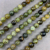 Green Garnet 6/8/10mm Natural Stone Loose Beads for DIY Jewelry